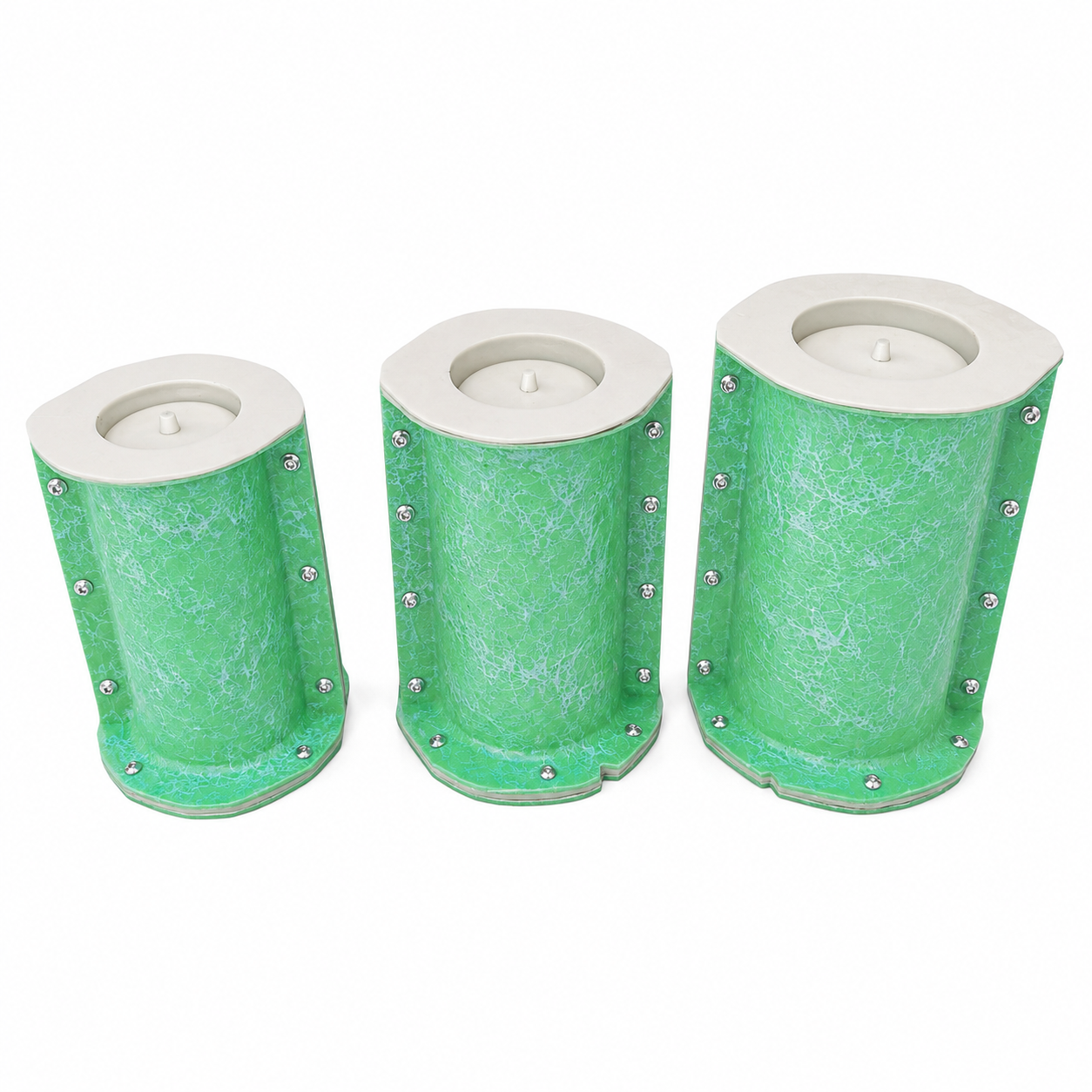 3-Piece Tall Cylinder Concrete Planter Mold Set