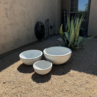 Concrete Planter Set